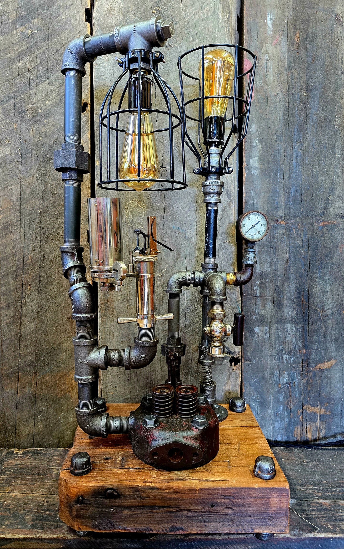 Steampunk lamp #029