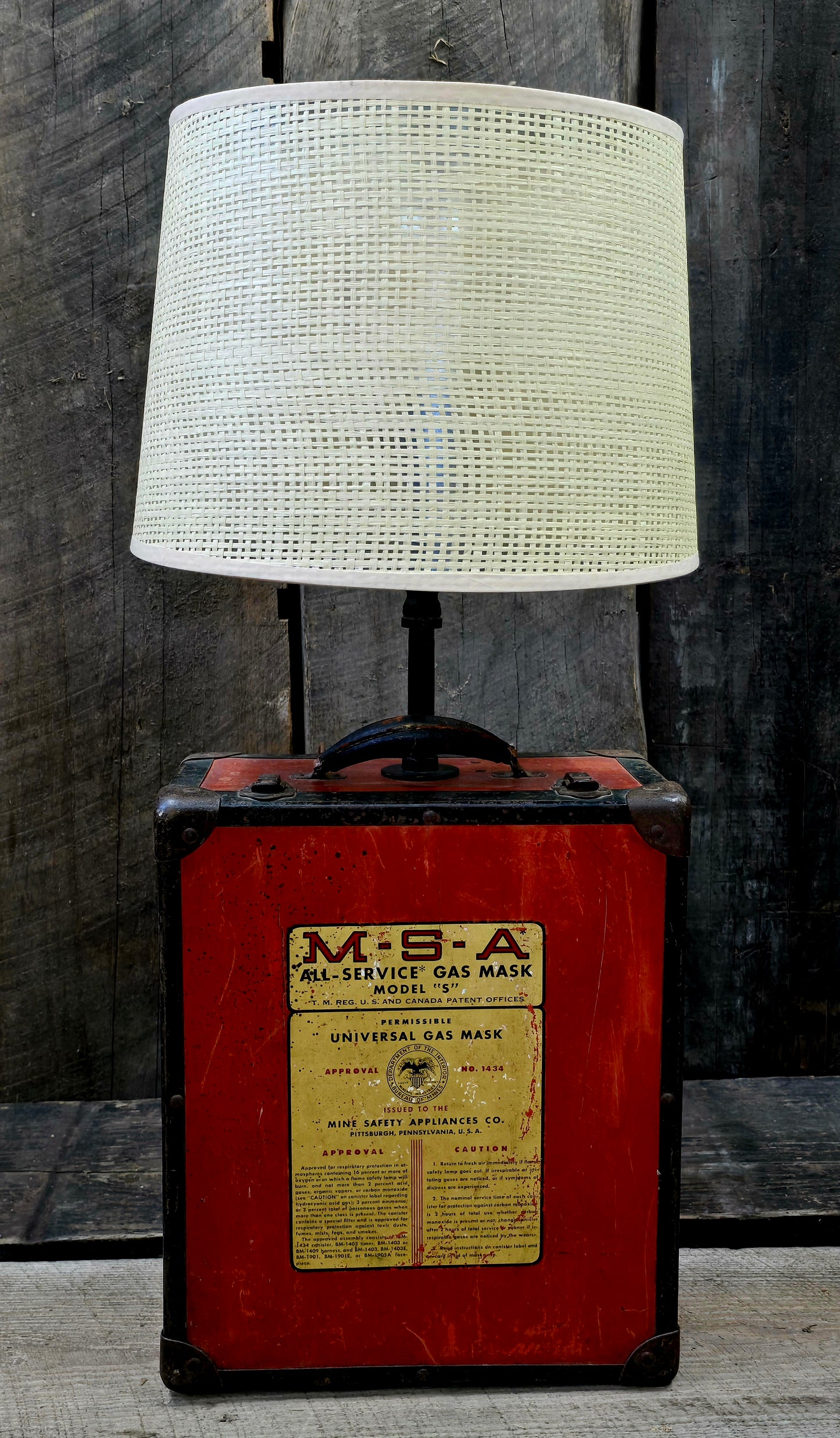 MSA Gas Mask Case Lamp