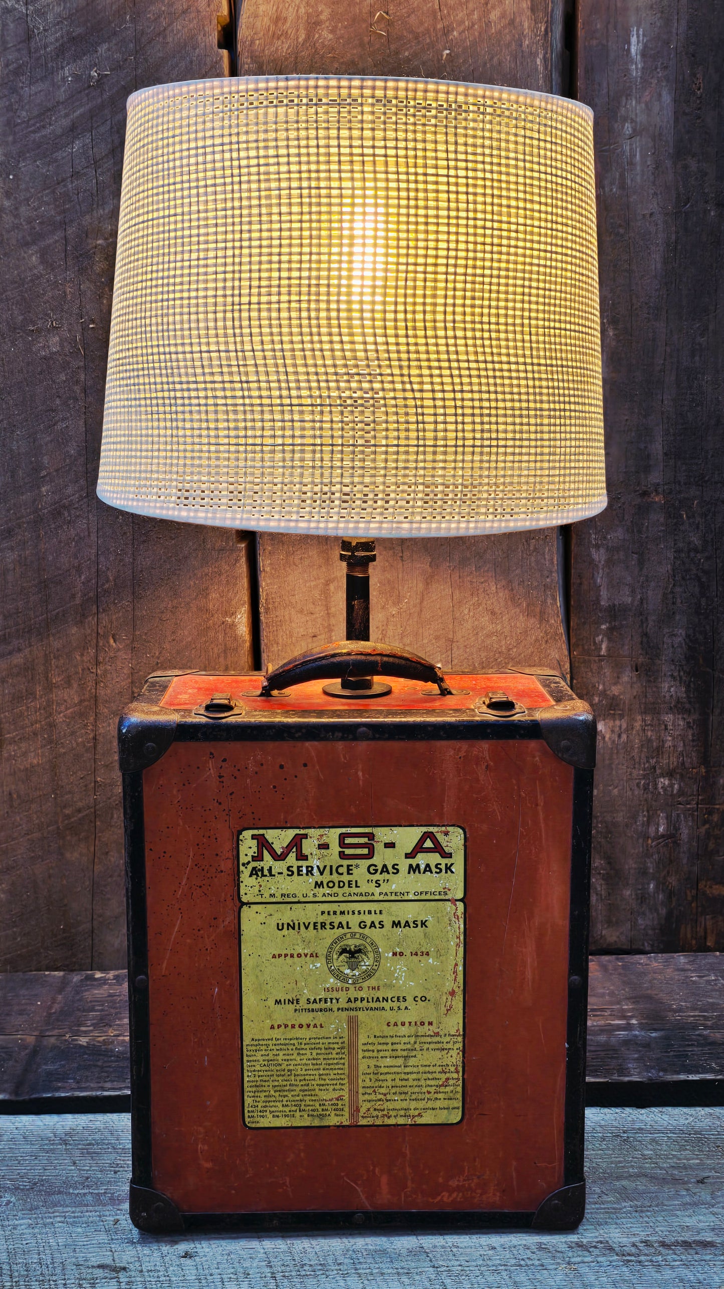 MSA Gas Mask Case Lamp